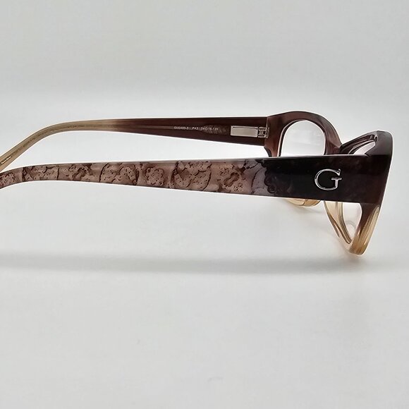Guess GU2485-3 P42 Crystal Brown Fade Cat Eye Eyeglasses Frame w/ Flexhinge 54mm main image 11